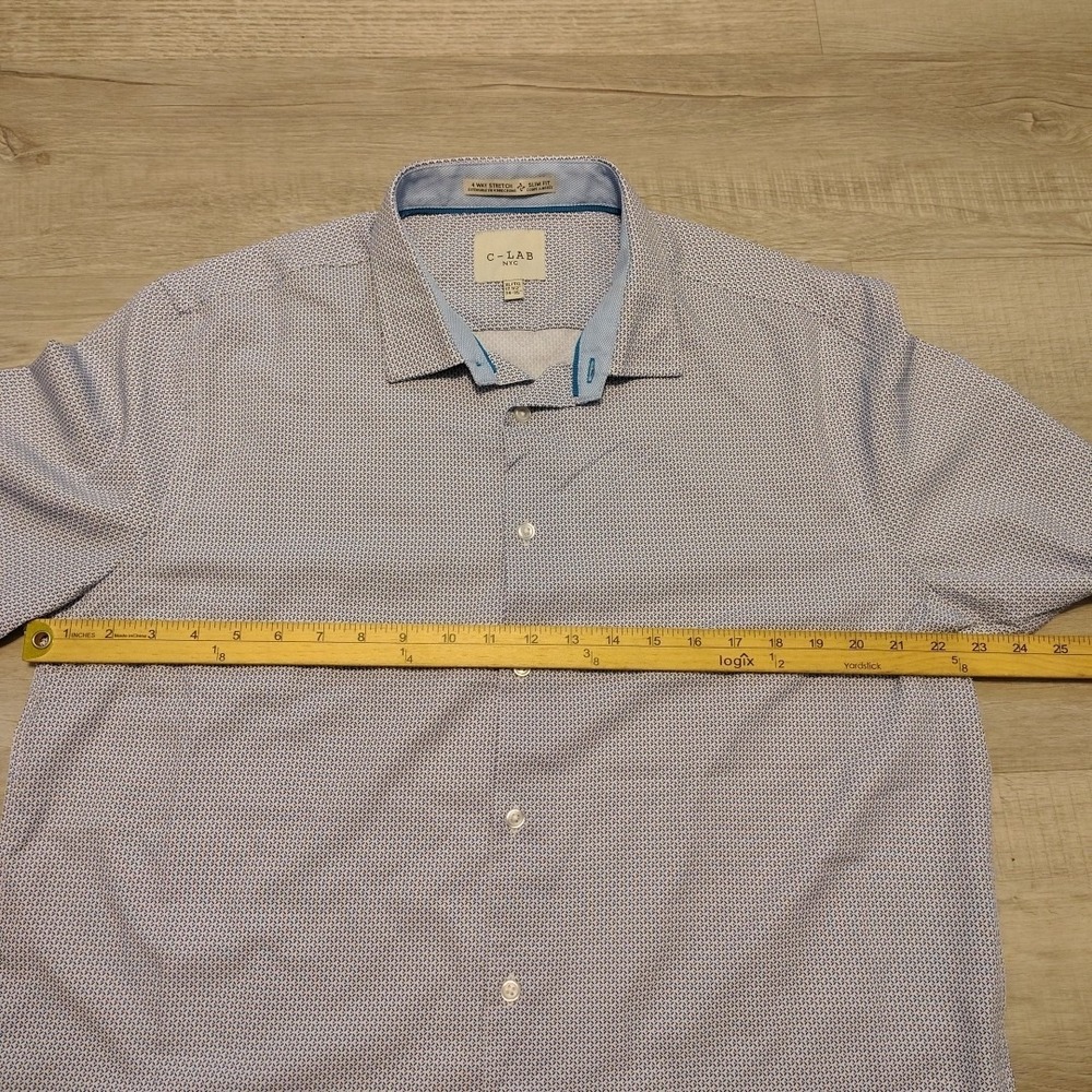 C lab 4 Way Stretch Button‎ Shirt Long Sleeve XL Lot Bundle 3 Performance - Picture 6 of 10